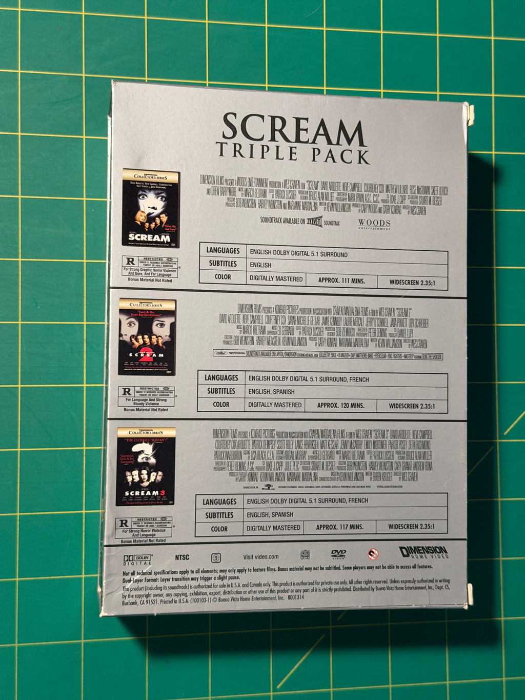 Scream: Triple Pack - DVD, Used Good
