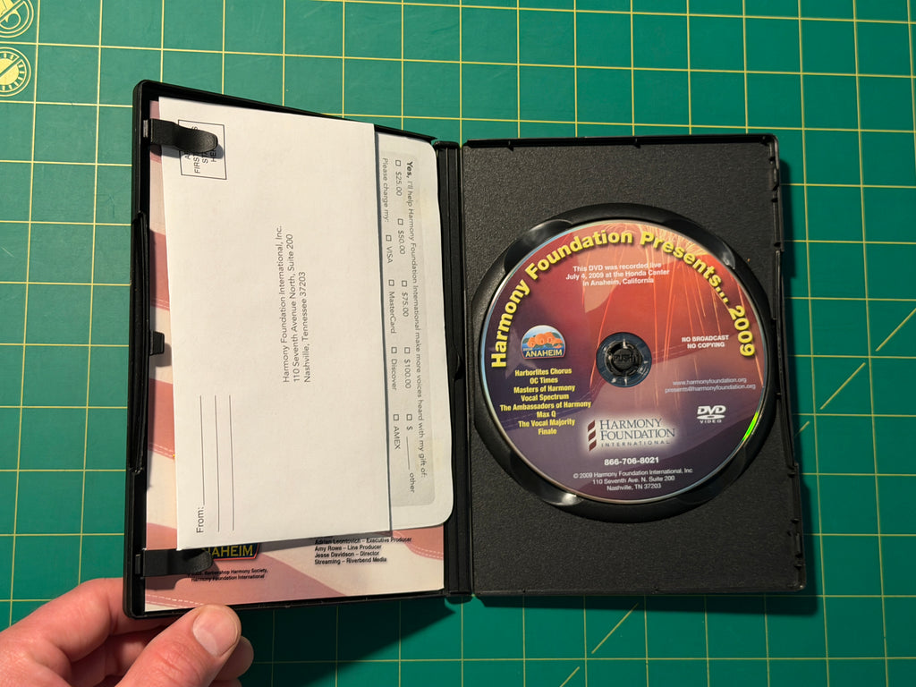 The Harmony Foundation Presents .... 2009 - DVD, Used Good