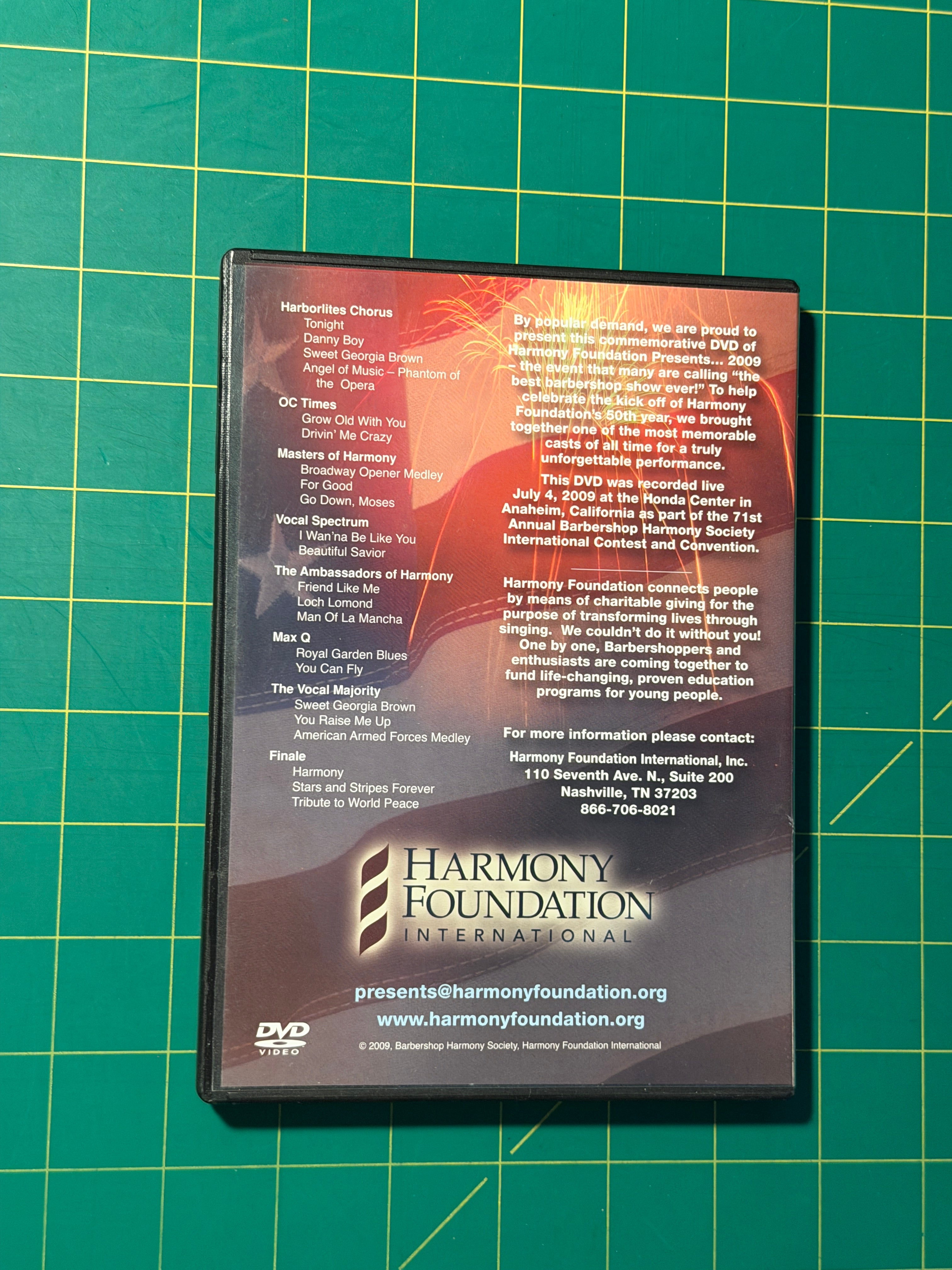 The Harmony Foundation Presents ... 2009 - DVD, Used Good