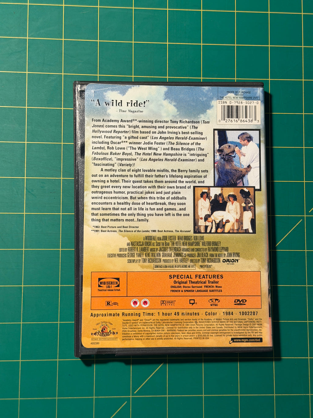 The Hotel New Hampshire - DVD, Used Good