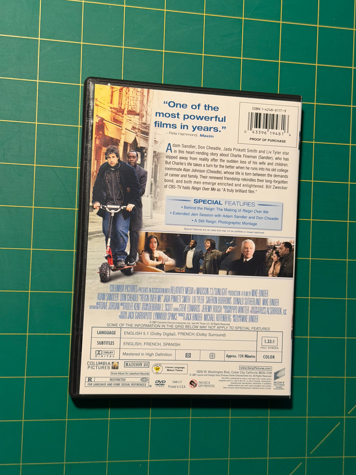 Reign Over Me - DVD, Used Good