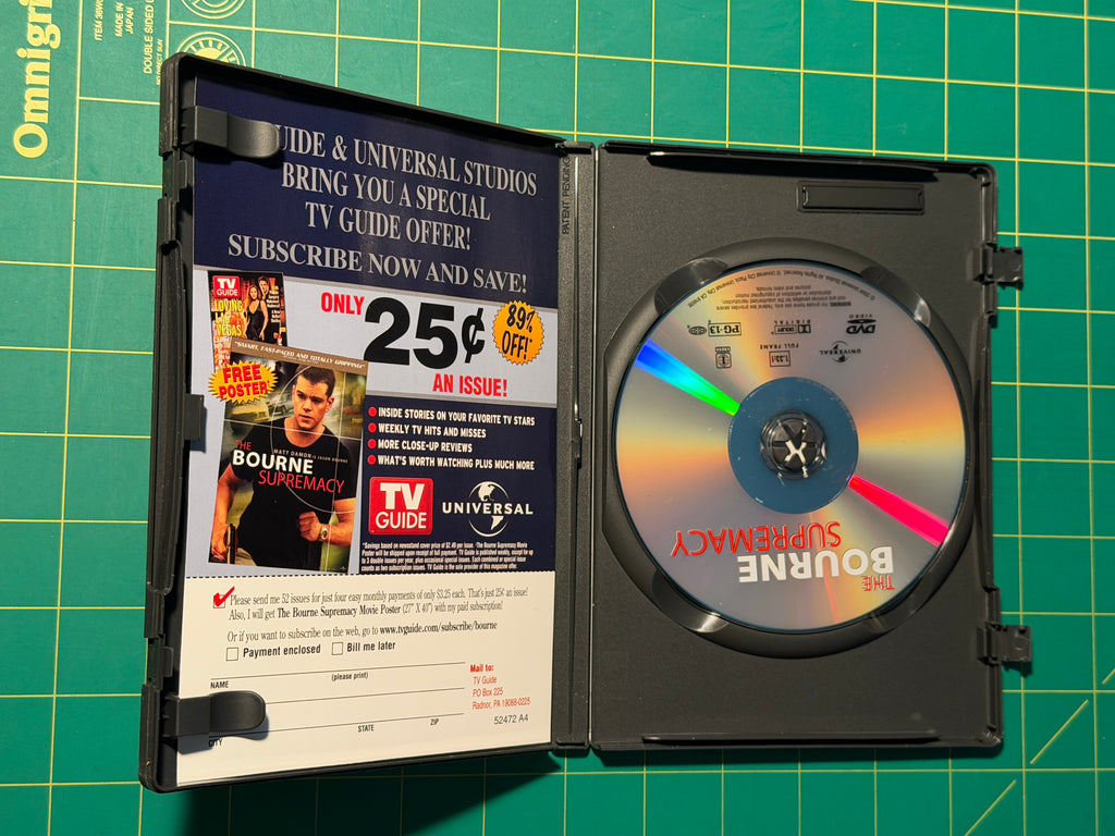 The Bourne Supremacy - DVD, Used Good