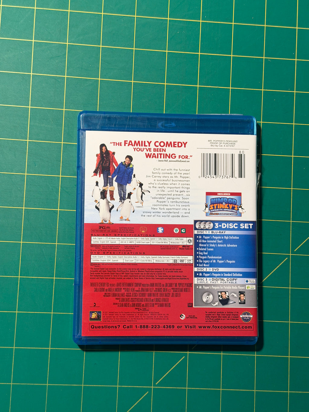 Mr.Popper's Penguins - Blu-ray, Used Good