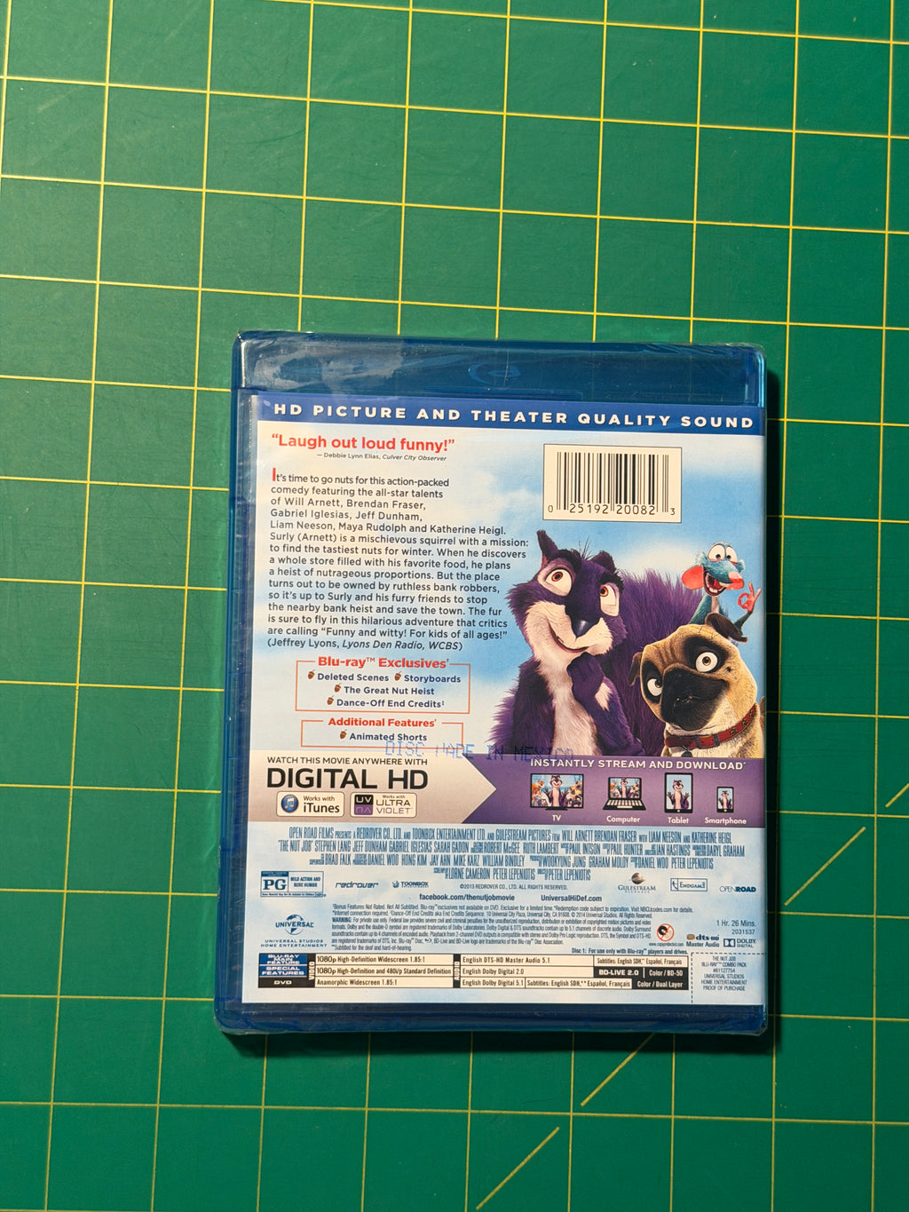 The Nut Job - Blu-ray, New, Sealed