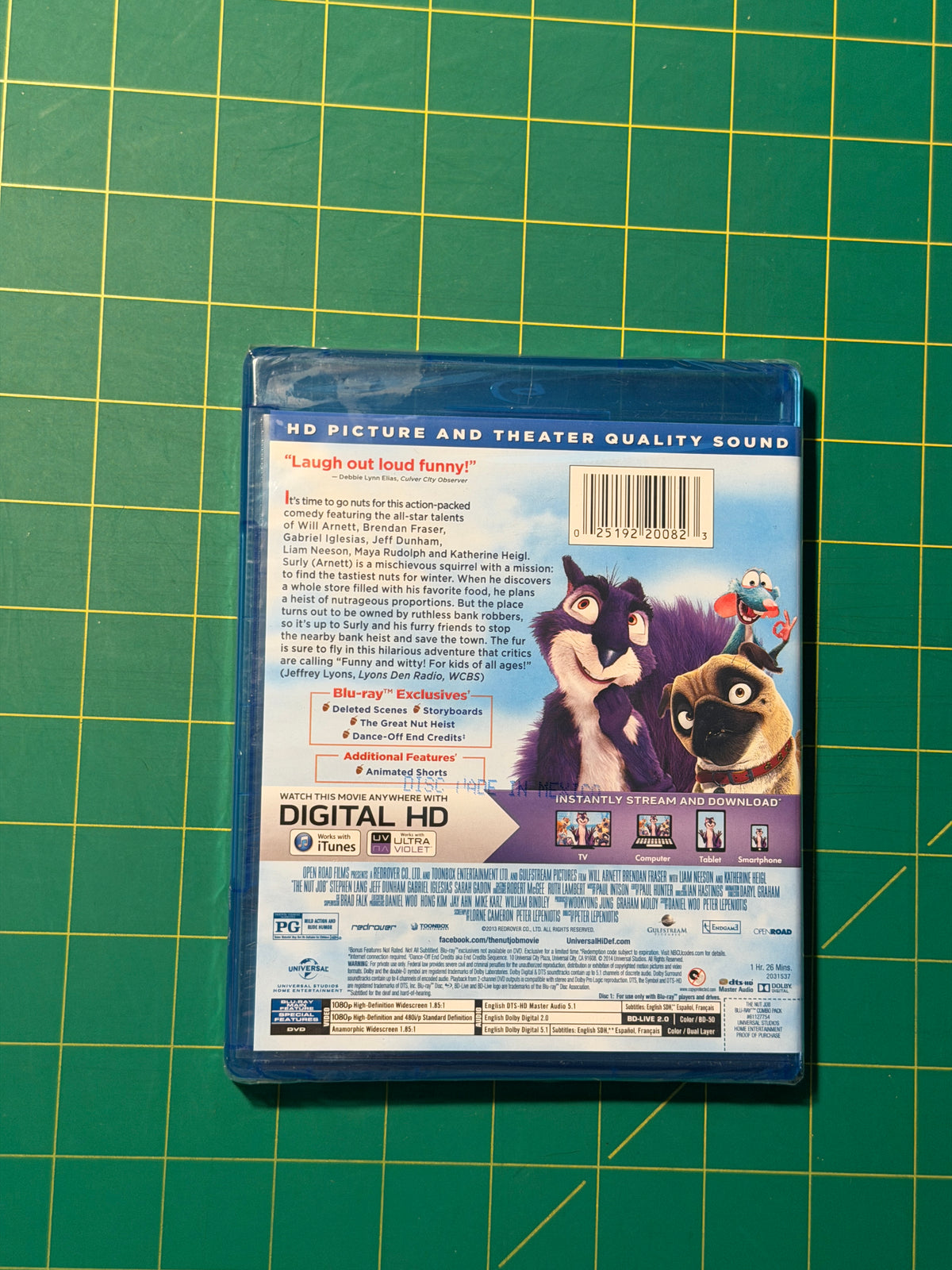 The Nut Job - Blu-ray, New, Sealed