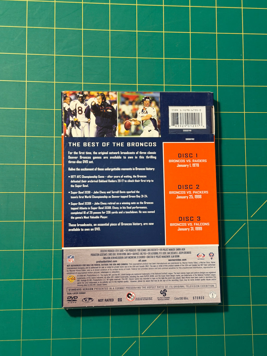 NFL Greatest Games Series: Denver Broncos - DVD, New, Sealed