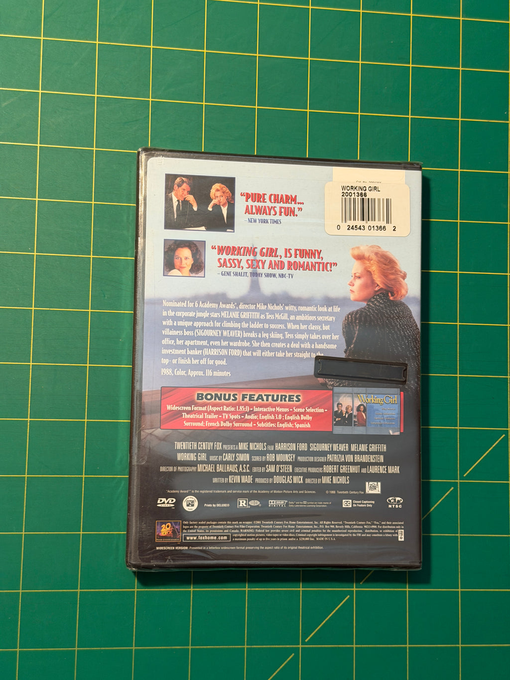 Working Girl - DVD, New, Sealed