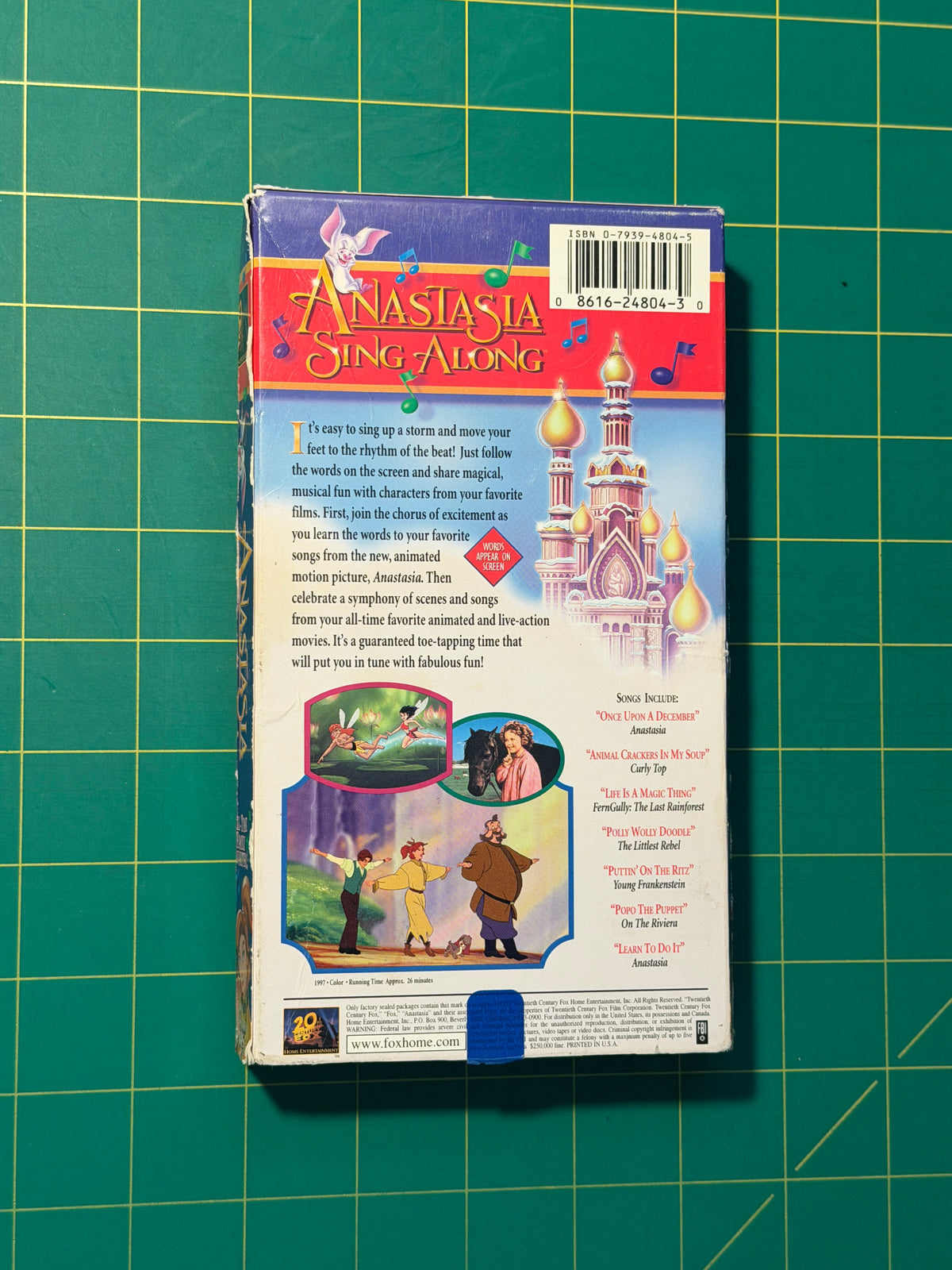 Anastasia Sing Along - VHS, Used Good