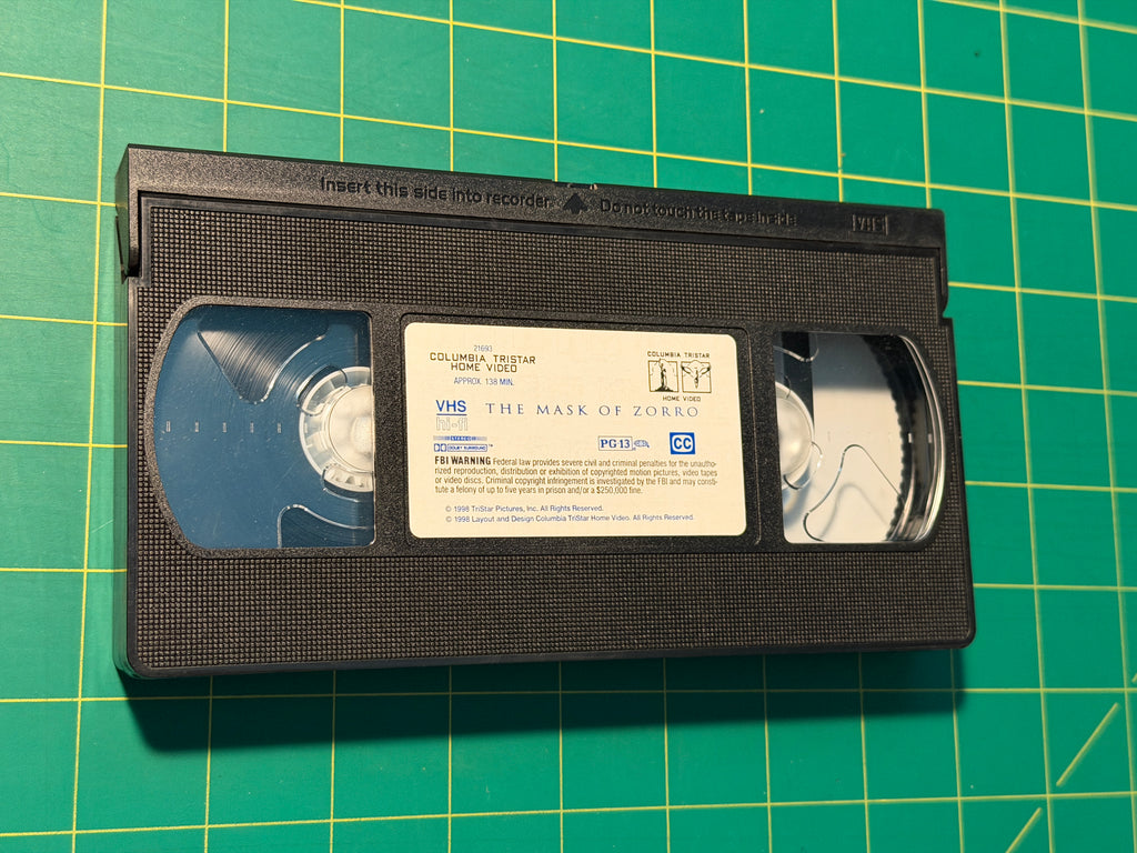The Mask of Zorro - VHS, Used Good