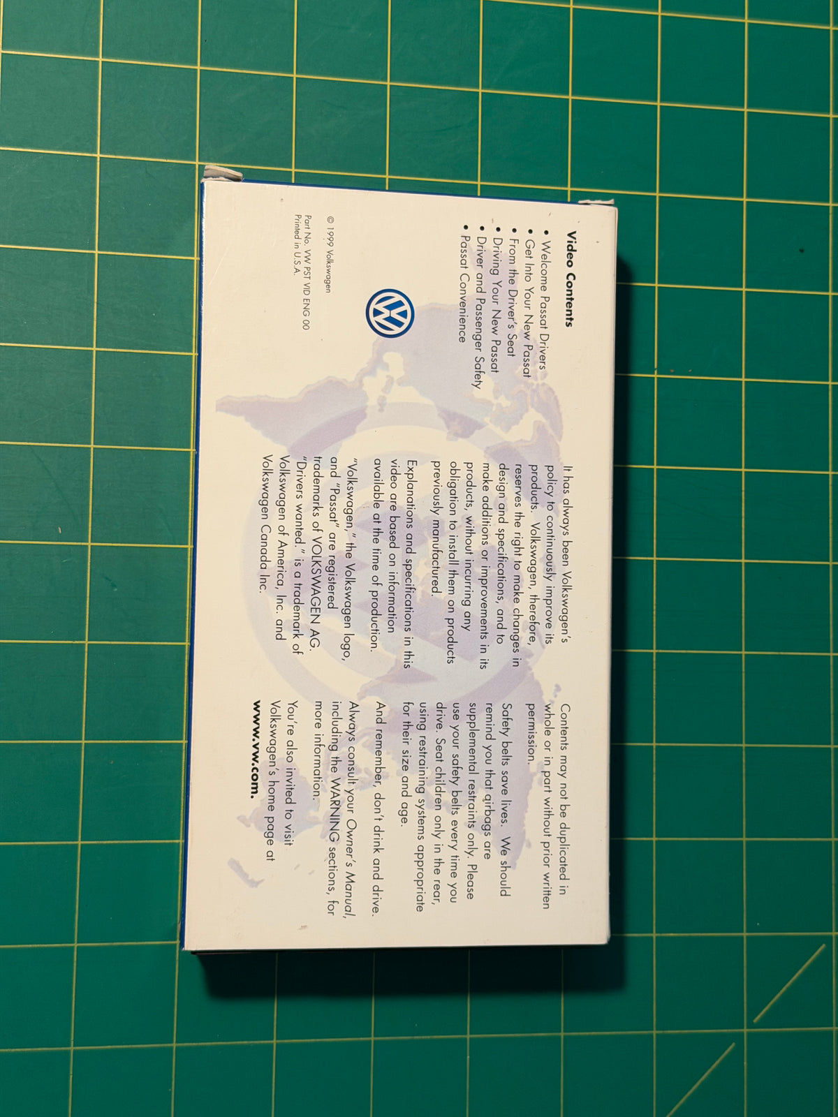 Driving Your 2000 Passat - VHS, Used Good