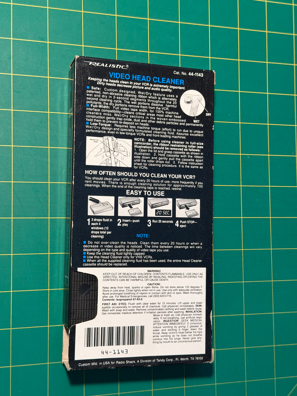 Video Head Cleaner - VHS
