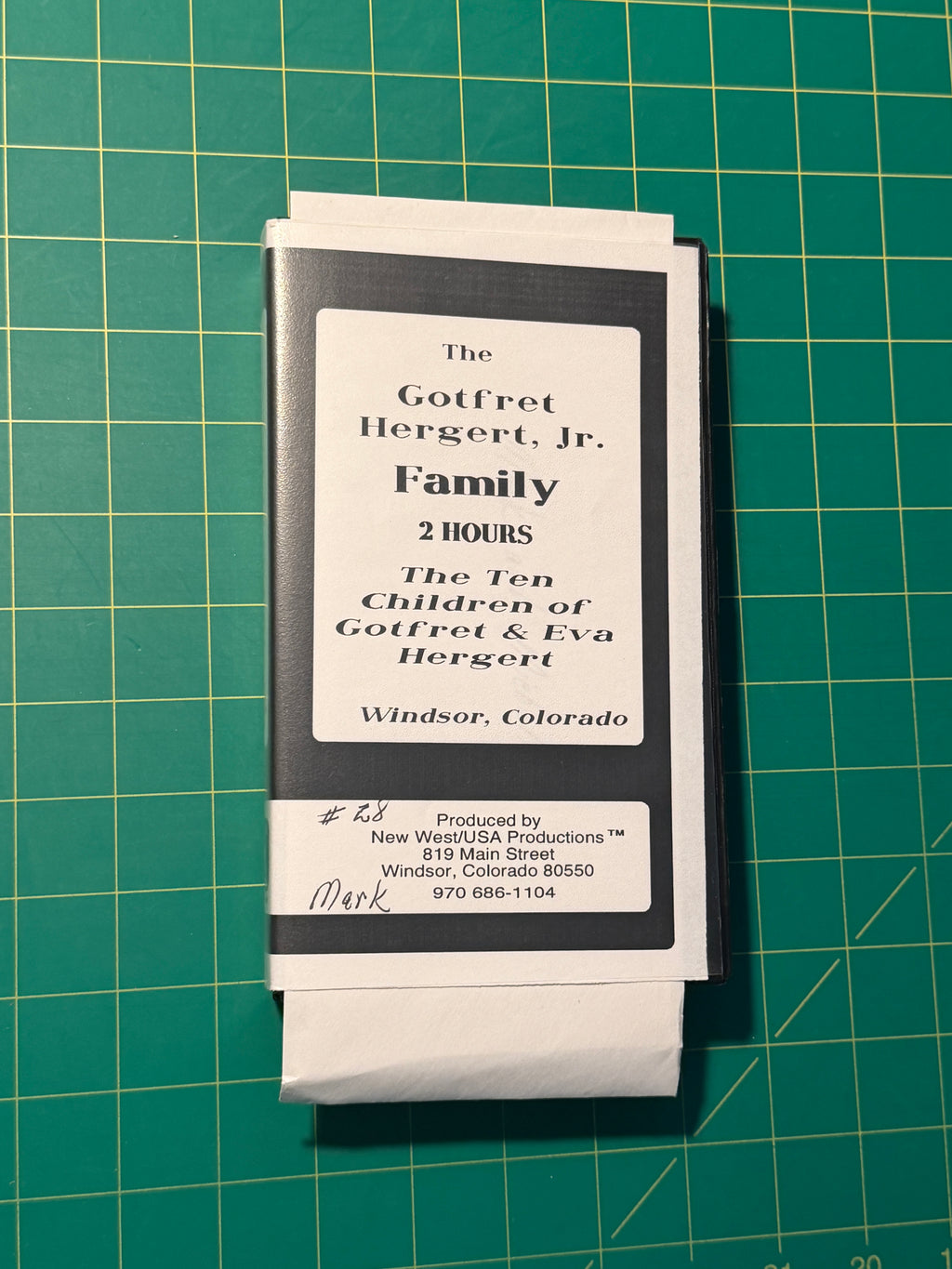 The Gotfret Hergert Jr. Family - VHS, Used Good