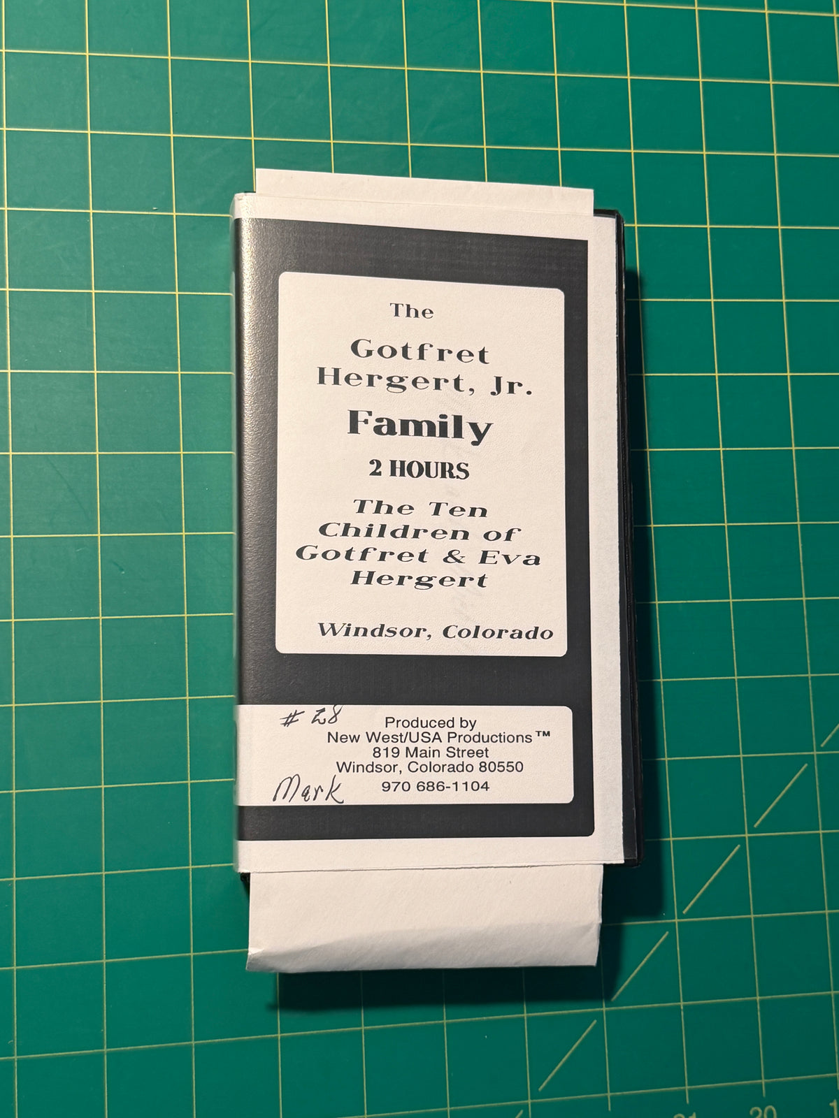 The Gotfret Hergert Jr. Family - VHS, Used Good