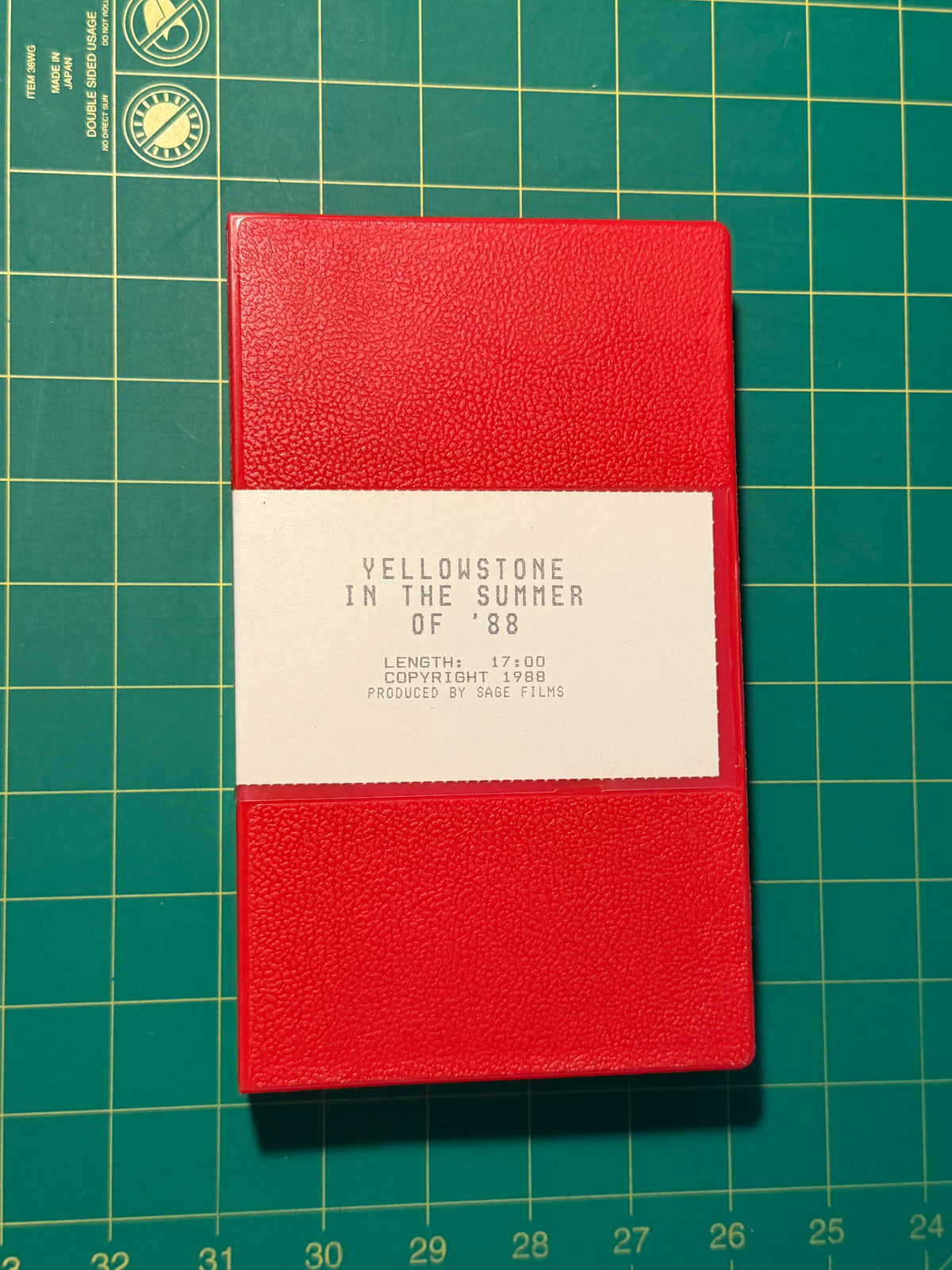 Yellowstone in the Summer of '88 - VHS, Used Good
